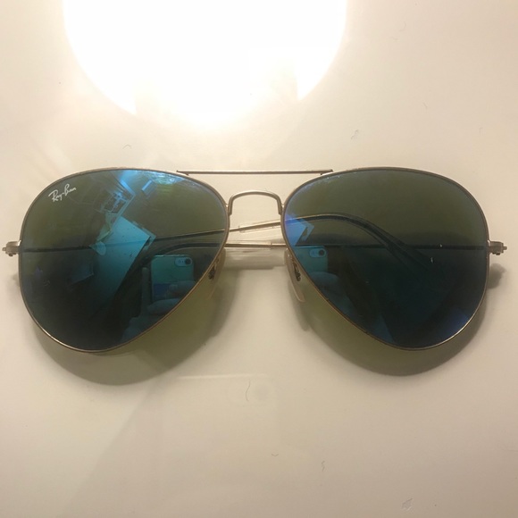 Ray Ban Aviator Blue Flash Lenses - Picture 2 of 6